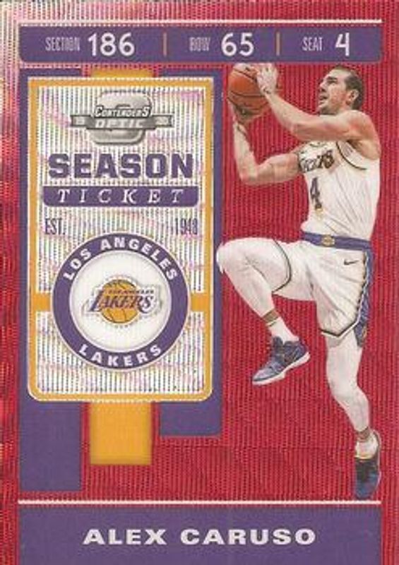 2019 Contenders Optic #86 Red Wave