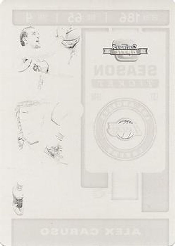 2019 Contenders Optic #86 Printing Plates Black /1