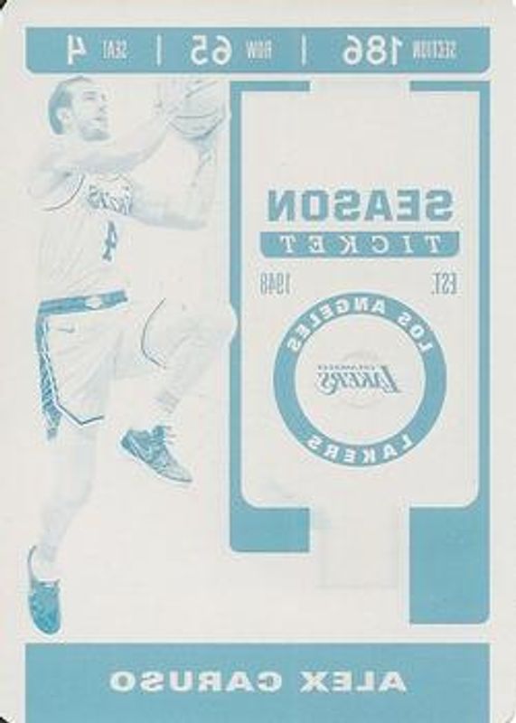 2019 Contenders Optic #86 Printing Plates Cyan /1