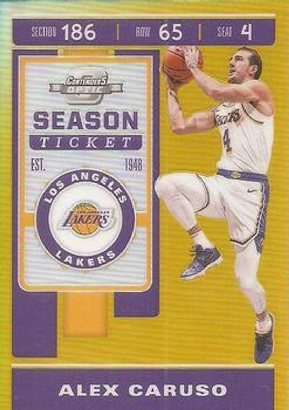 2019 Contenders Optic #86 Gold /10