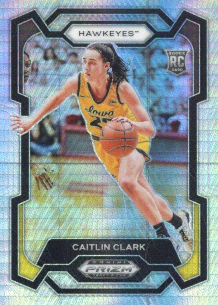 Caitlin Clark 2024 Prizm Draft Picks #57 Hyper Price Guide 