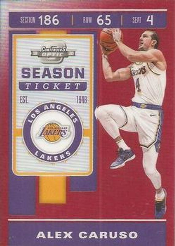 2019 Contenders Optic #86 Red /149