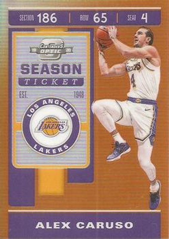 2019 Contenders Optic #86 Orange /25