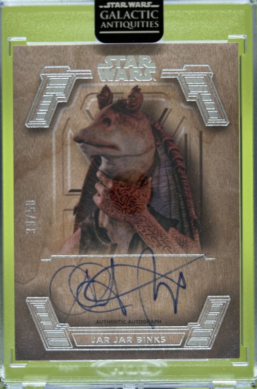 2024 Topps Star Wars Galactic Antiquities #WA-AB Wood Autographs /50