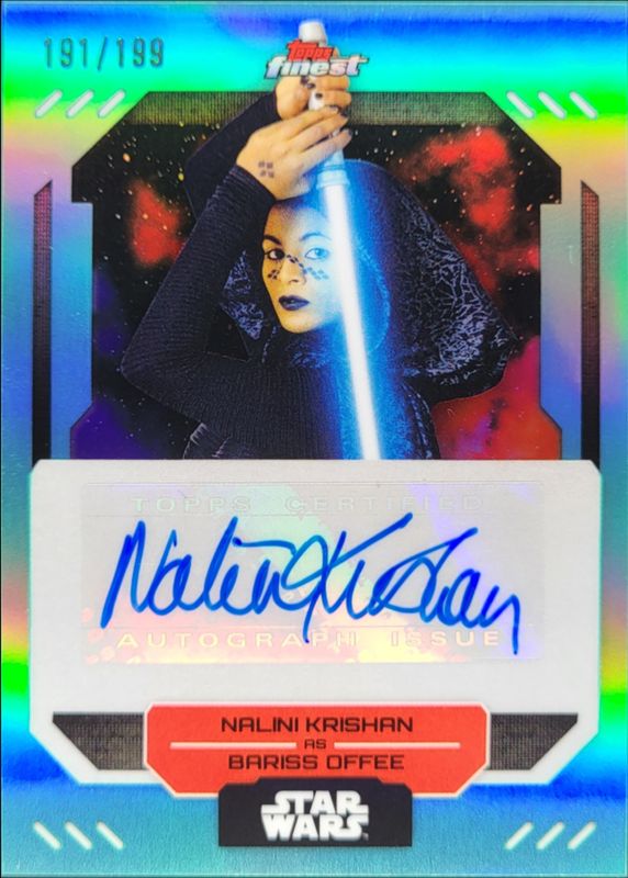 2023 Topps Finest #FA-NK Finest Autographs Aqua /199