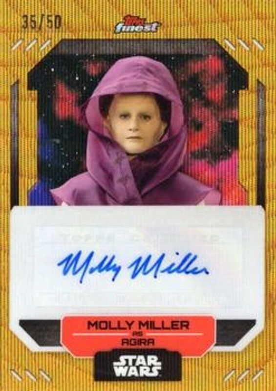 2023 Topps Finest #FA-MM Finest Autographs Gold Wave /50