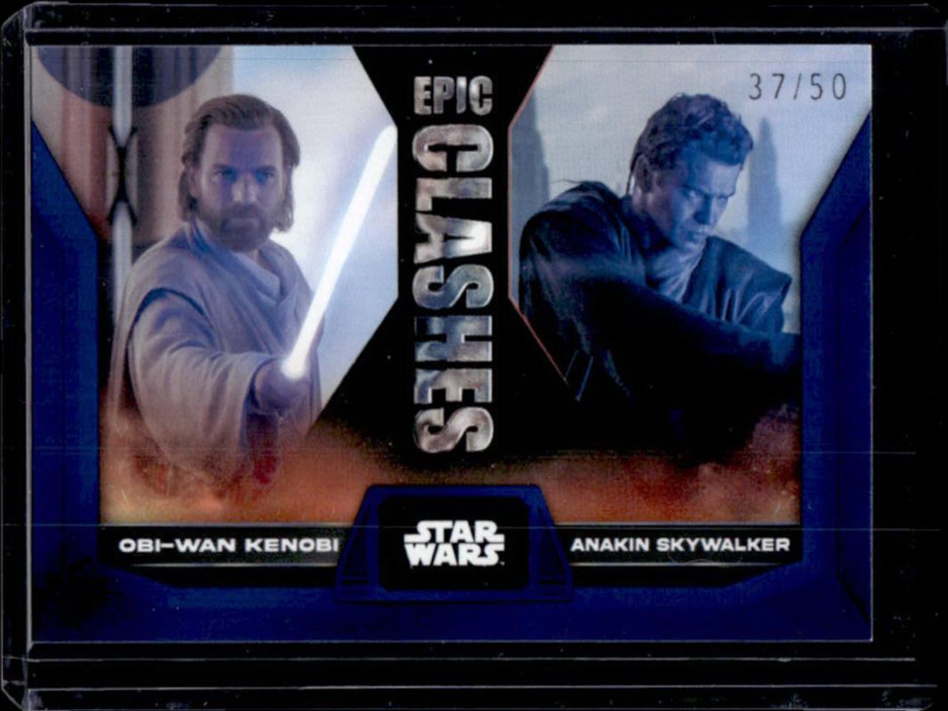 2023 Topps Star Wars #EC-11 Epic Clashes Blue /50