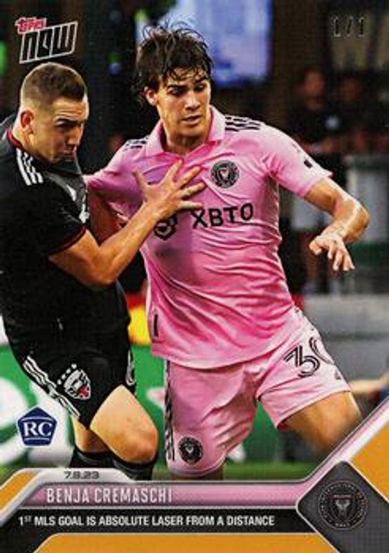 2023 Topps NOW MLS #157 Gold /1