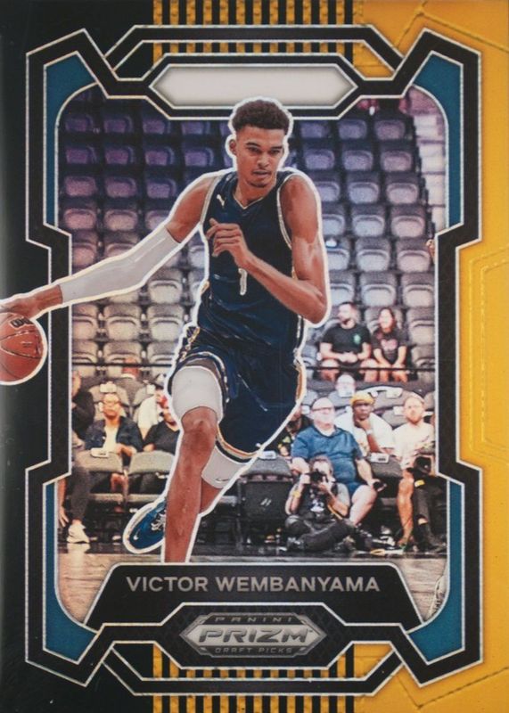 Victor Wembanyama 2024 Prizm Draft Picks #99 Black Gold /5 RAW