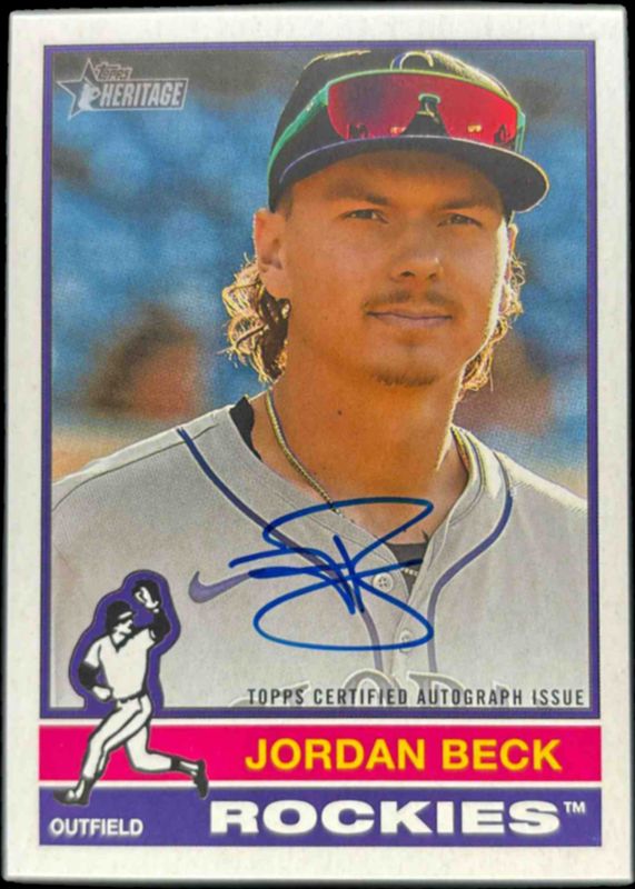 2025 Topps Heritage High Number #ROA-JBE Real One Autographs