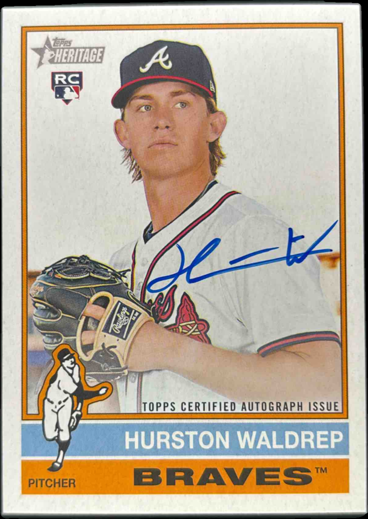 Hurston Waldrep 2025 Topps Heritage High Number #ROA-HW Real One 