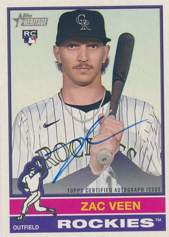 2025 Topps Heritage High Number #ROA-ZV Real One Autographs