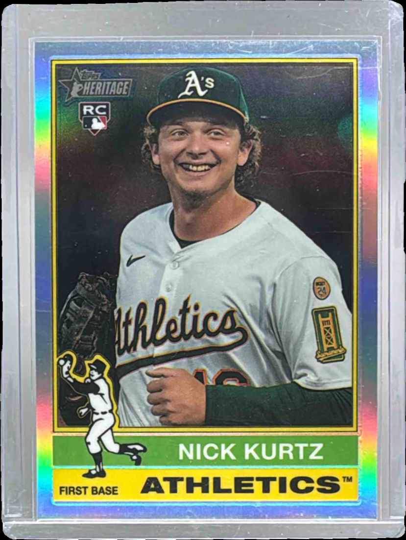 Nick Kurtz 2025 Topps Heritage High Number #706 Chrome Short Print ...