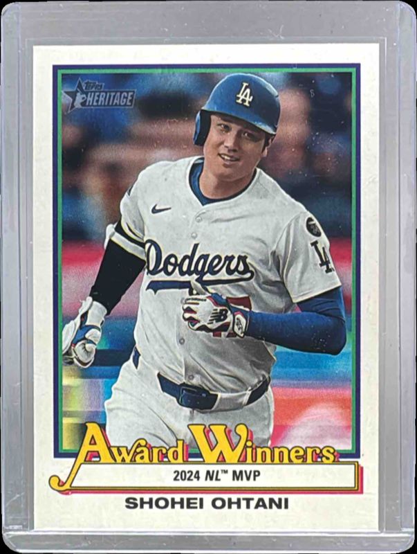 Shohei Ohtani 2025 Topps Heritage High Number #AW-1 Award Winners