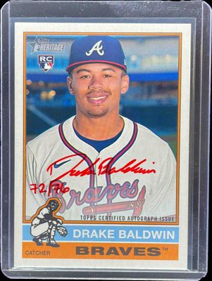 2025 Topps Heritage High Number #ROA-DBA Real One Autographs - Red Ink /76