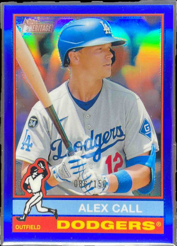 2025 Topps Heritage High Number #577 Chrome - Blue Border Refractor /150