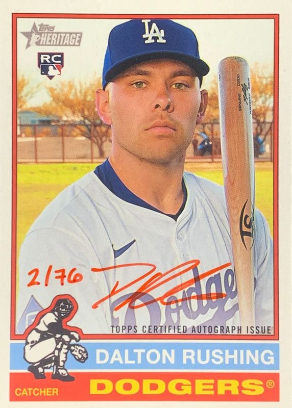 2025 Topps Heritage High Number #ROA-RU Real One Autographs - Red Ink /76