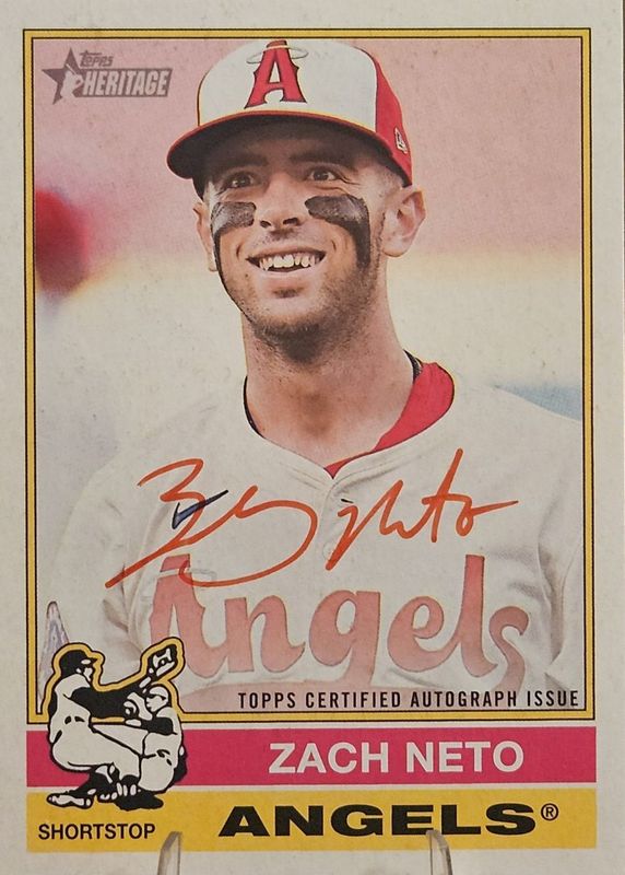 2025 Topps Heritage High Number #ROA-ZN Real One Autographs - Red Ink /76