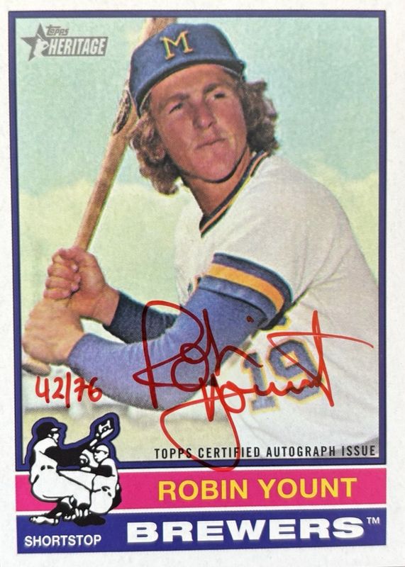 2025 Topps Heritage High Number #ROA-RY Real One Autographs - Red Ink /76