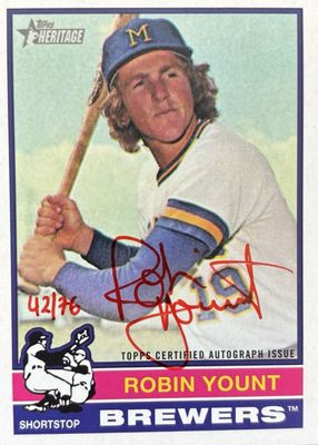 2025 Topps Heritage High Number #ROA-RY Real One Autographs - Red Ink /76