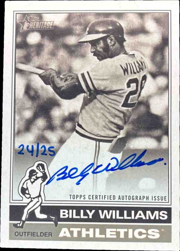 2025 Topps Heritage High Number #ROABW-BW Real One Autographs - Black & White /25