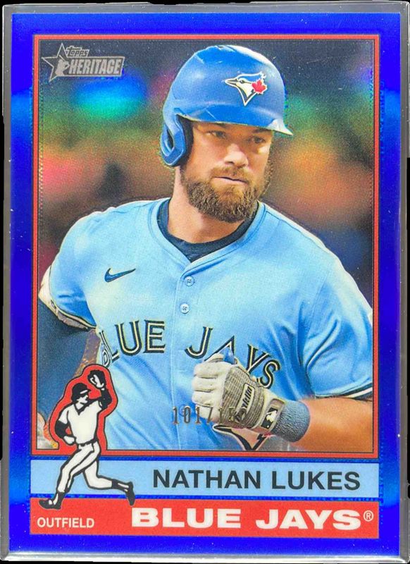 2025 Topps Heritage High Number #601 Chrome - Blue Border Refractor /150