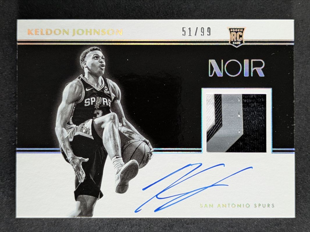 Keldon Johnson 2019 Noir #303 Base /99 Price Guide - Sports Card