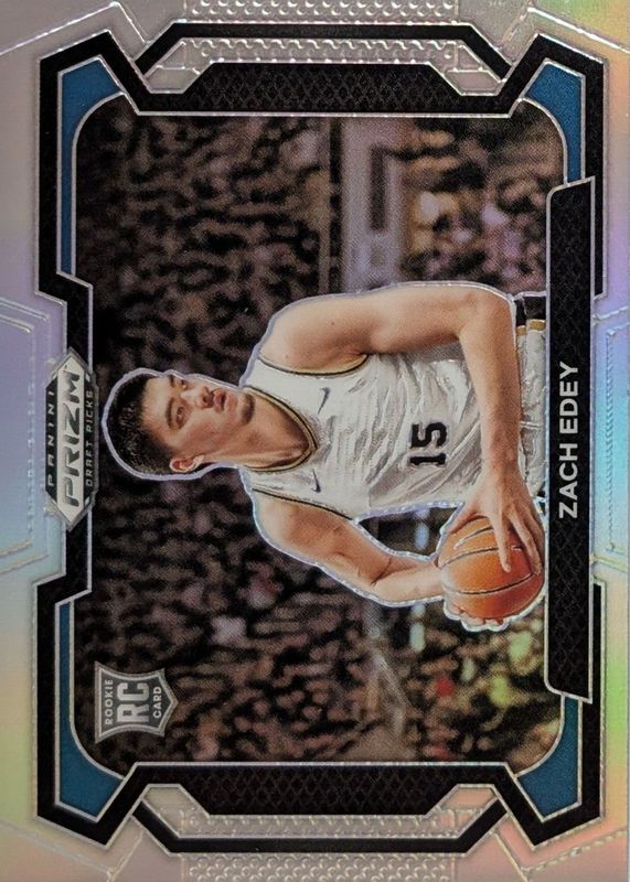 Zach Edey 2024 Prizm Draft Picks #1 Variation - Silver Rookie PSA 10