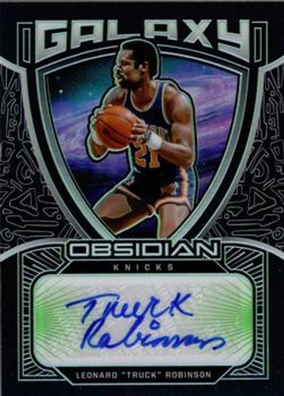 2020 Obsidian #GAL-LTR Galaxy Autographs - Electric Etch Green /25