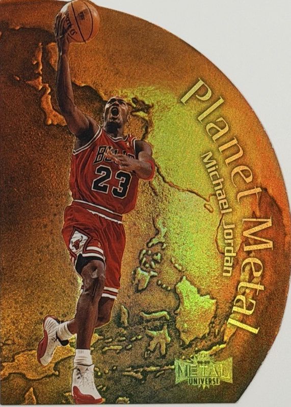 Michael Jordan 1998 Metal Universe #1-PM Planet Metal Price Guide
