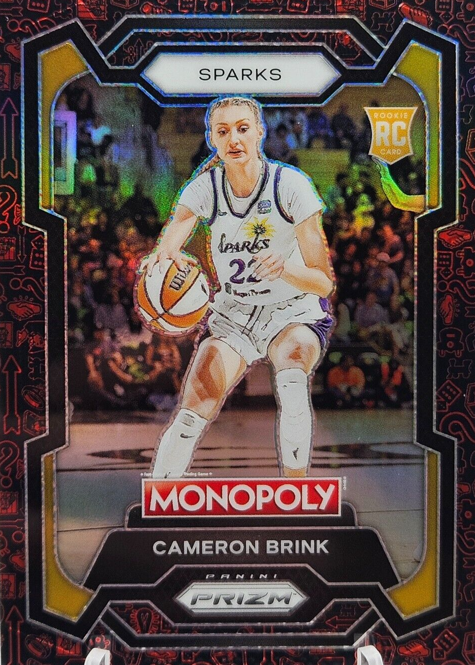 Cameron Brink 2024 Prizm Monopoly WNBA #39 Monopoly Red Pattern