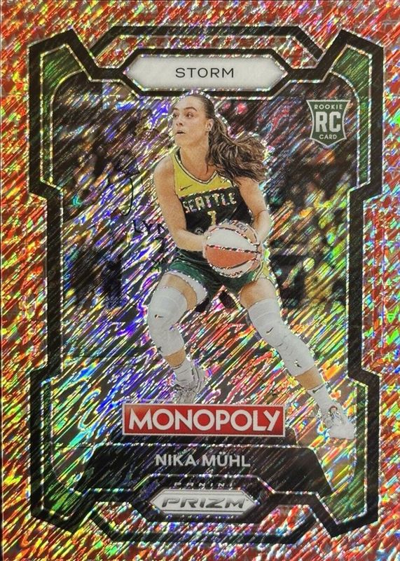 2024 Prizm Monopoly WNBA #4 Red Millionaire Shimmer /100