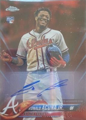 2018 Topps Chrome Update #HMT25 Autographs - Red Refractor /5
