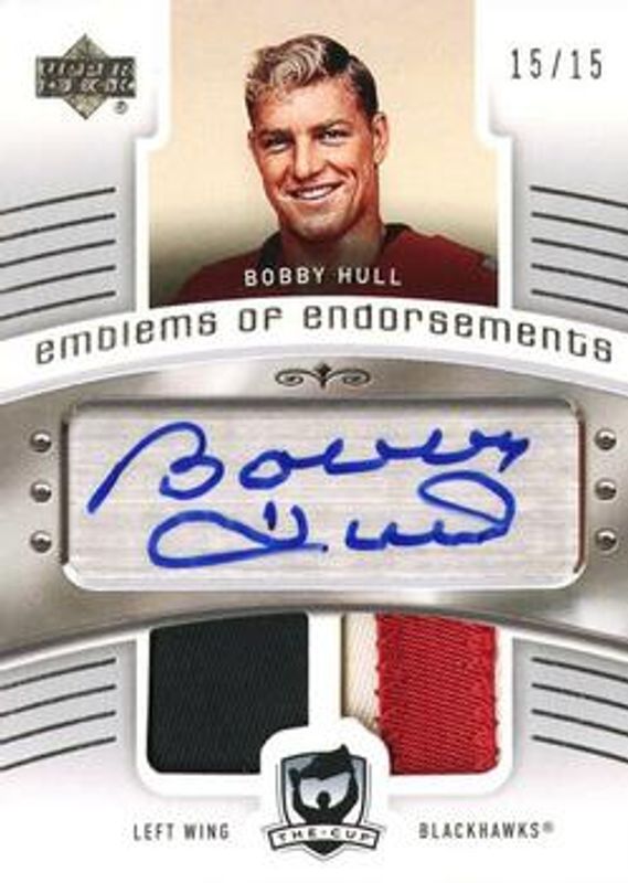 2005 Upper Deck The Cup #EE-BH Emblems of Endorsement /15