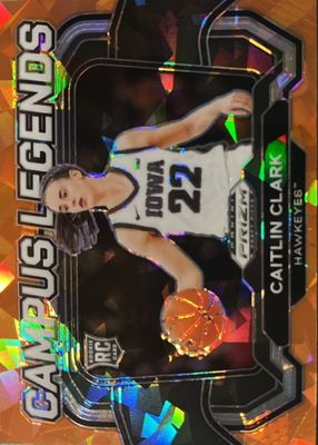 2024 Prizm Draft Picks #5 Campus Legends - Orange Ice