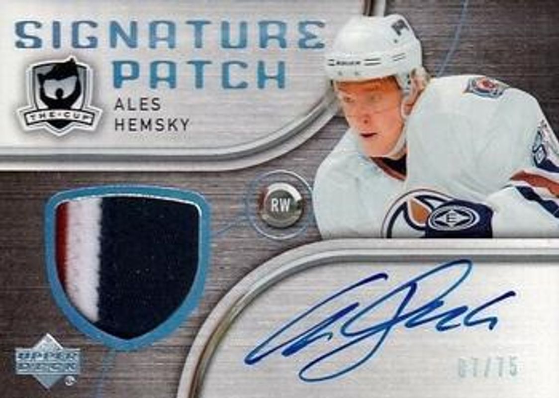 2005 Upper Deck The Cup #SP-AH Signatures Patches /75
