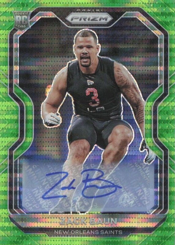 2020 Prizm #387 Rookie Autographs - Neon Green Pulsar