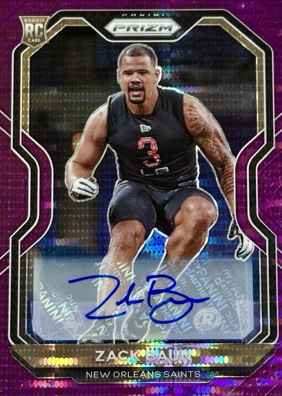 2020 Prizm #387 Rookie Autographs - Purple Pulsar