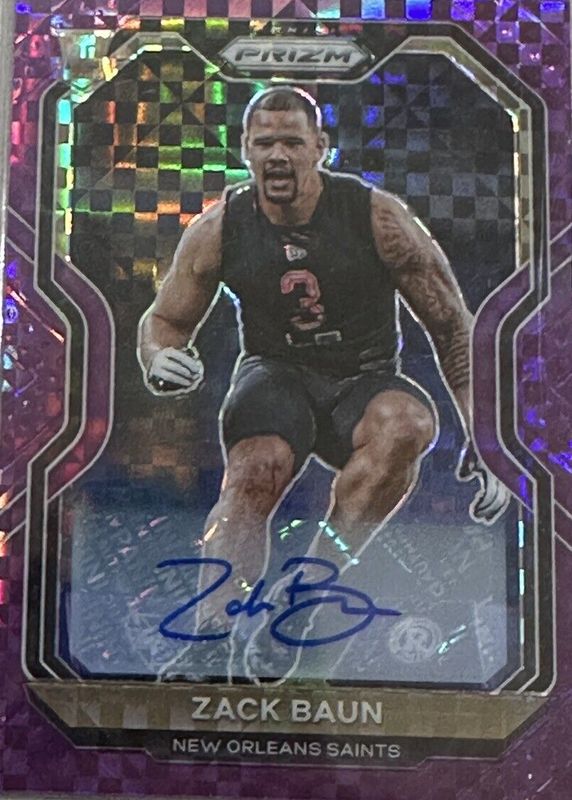2020 Prizm #387 Rookie Autographs - Purple Power /49
