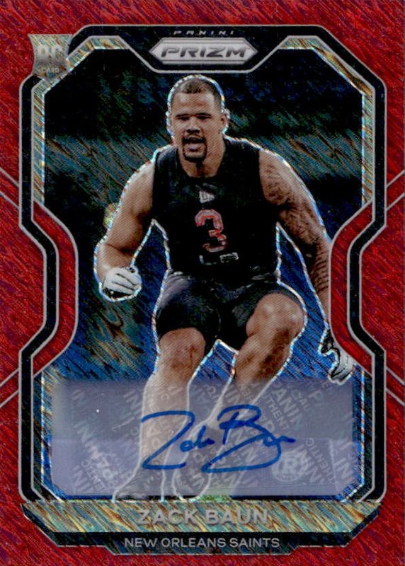 2020 Prizm #387 Rookie Autographs - Red Shimmer /35