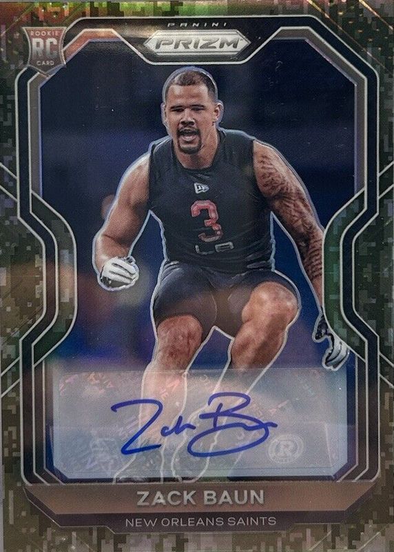 2020 Prizm #387 Rookie Autographs - Camo /25