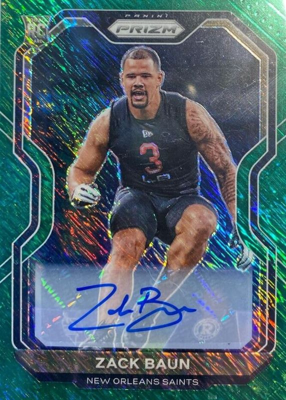 2020 Prizm #387 Rookie Autographs - Green Shimmer /5