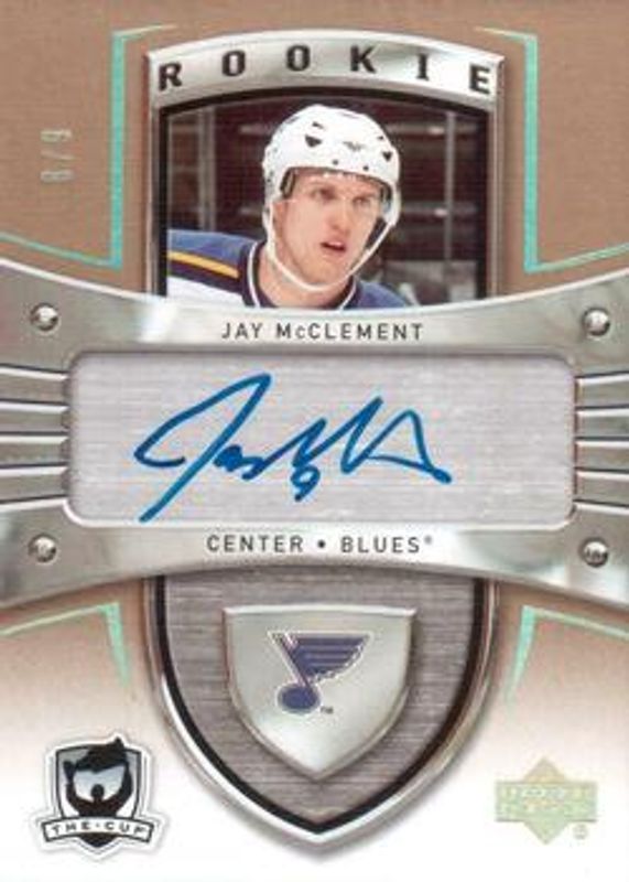 2005 Upper Deck The Cup #182 Autographed Rookie Patches Gold Rainbow /51