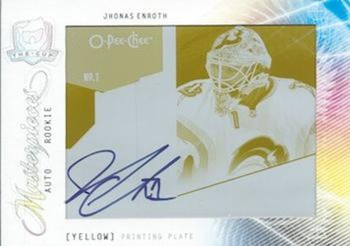2009 Upper Deck The Cup #MAS-88 Printing Plates OPC Premier - Yellow /1