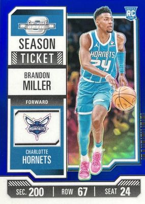 2023 Contenders Optic #11 Season Ticket - Blue /99