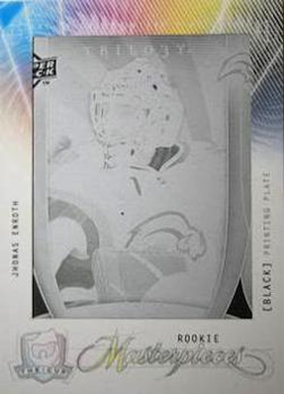 2009 Upper Deck The Cup #MAS-124 Printing Plates Upper Deck Trilogy - Black /1