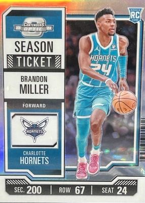 2023 Contenders Optic #11 Season Ticket - Silver