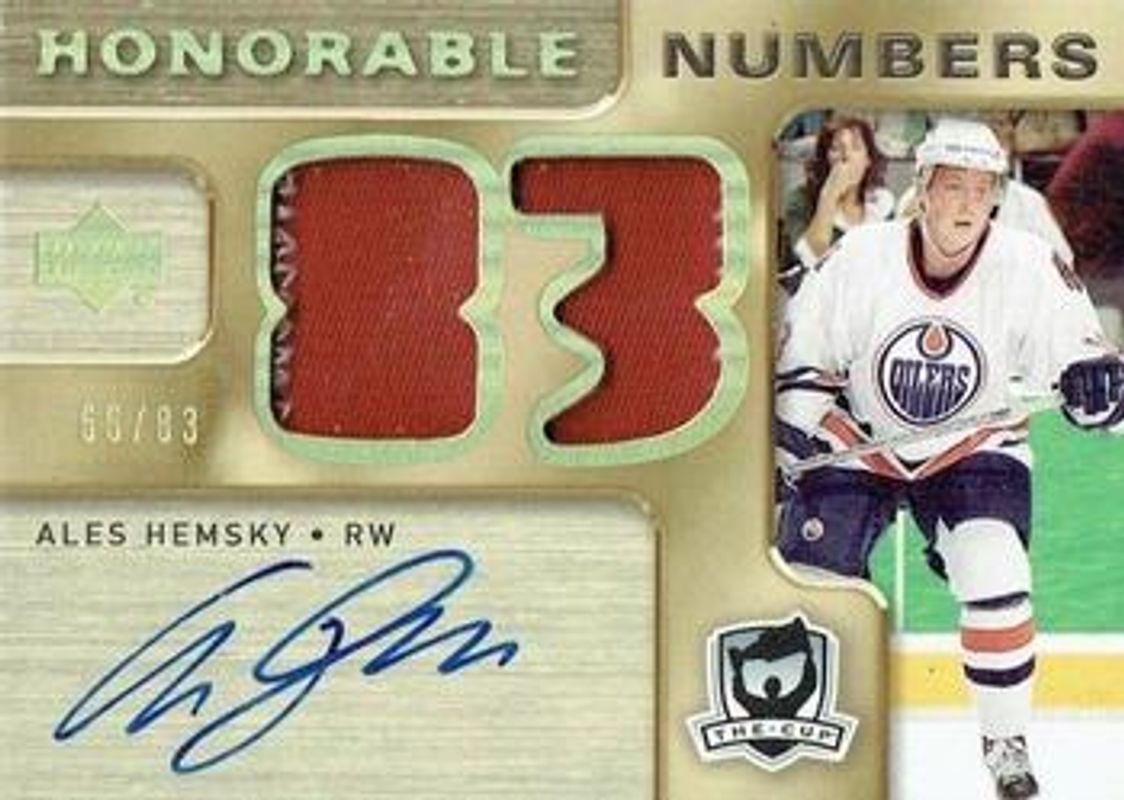 2005 Upper Deck The Cup #HN-AH Honorable Numbers /83