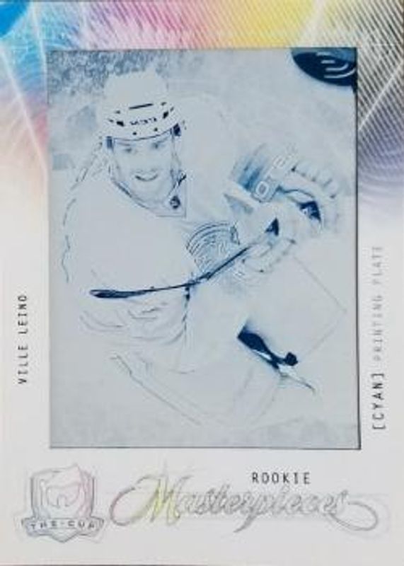 2009 Upper Deck The Cup #MAS-163 Printing Plates Upper Deck Ice Cyan /1