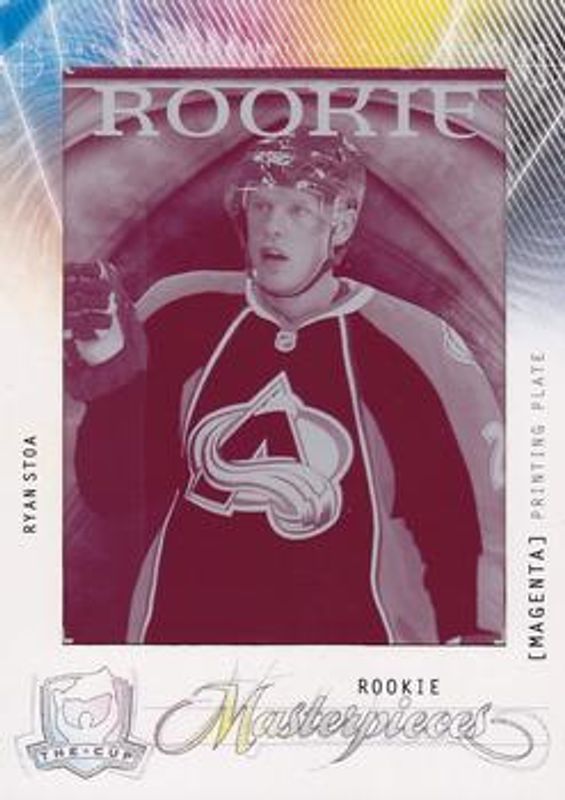 2009 Upper Deck The Cup #MAS-222 Printing Plates Artifacts Magenta /1